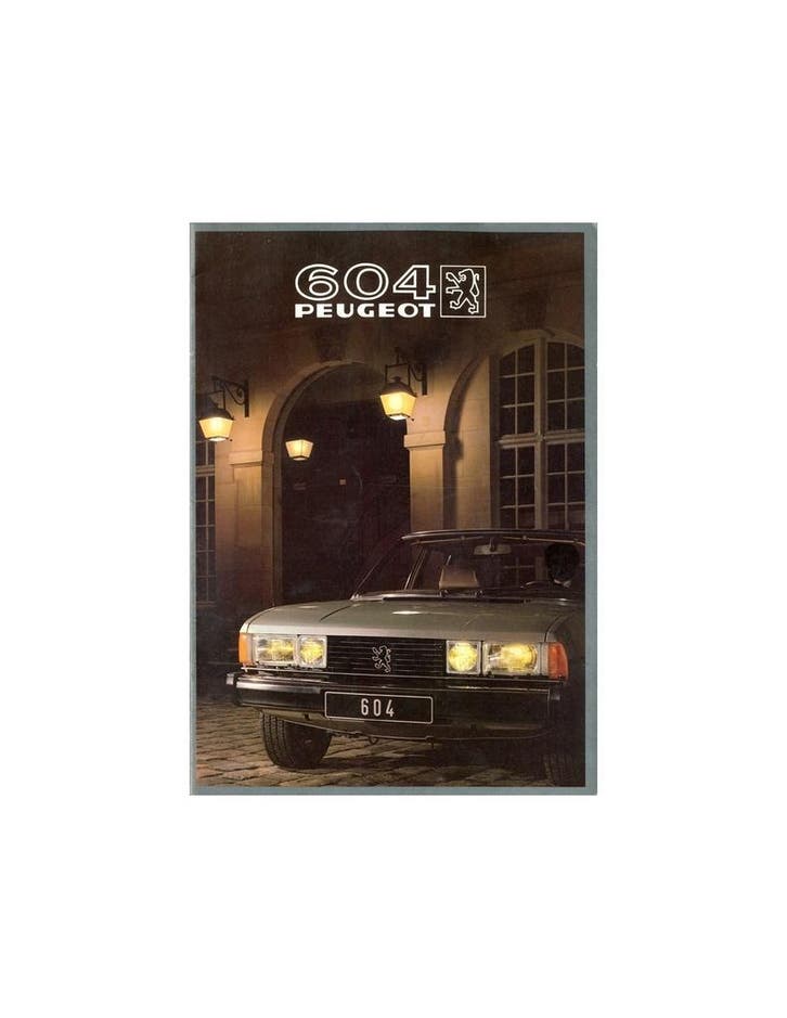 1982 PEUGEOT 604 BROCHURE DUITS, Livres, Autos | Brochures & Magazines, Enlèvement ou Envoi