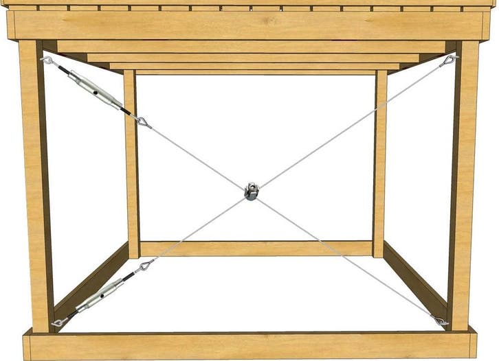 Pakket om te schoren met staalkabel, Tuin en Terras, Overige Tuin en Terras, Verzenden