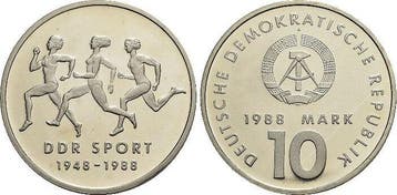 10 Mark 1988 A duitse Demokratische Republik, Postzegels en Munten, Verzenden, België