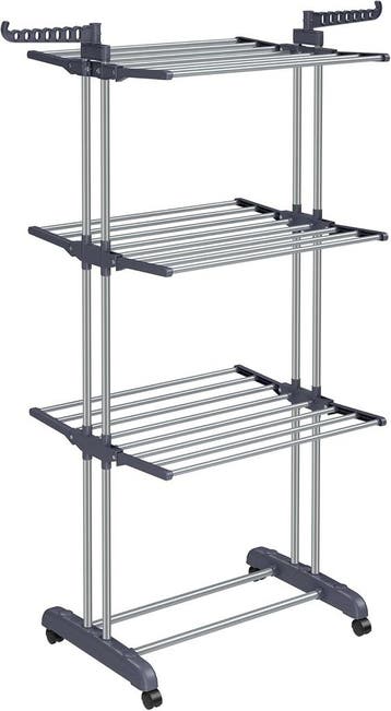 Droogrek inklapbaar - droogtoren met wielen - hoogte 172 cm, Verzenden, Nieuw