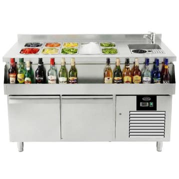 Bar-/Cocktailstation (Gekoeld) | 125L | 2 Deuren |, Verzenden