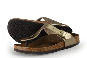 Birkenstock Sandalen in maat 39 Goud, Overige kleuren, Verzenden, Sandalen of Muiltjes, Gedragen