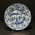 Assiette - Porcelaine - Assiette Kangxi bleu et blanc
