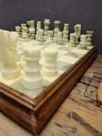 Schaakspel - Bardiglio - alabaster
