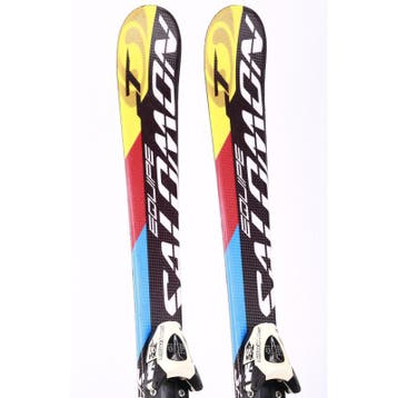 110 kinder skis SALOMON EQUIPE-T, black/yellow + Salomon 60, Sports & Fitness, Verzenden