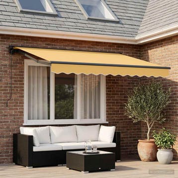 vidaXL Uitschuifbare luifel Zand 3 x 2,5 m Polyester en, Verzenden