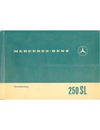 1967 MERCEDES BENZ 250 SL INSTRUCTIEBOEKJE DUITS, Ophalen of Verzenden