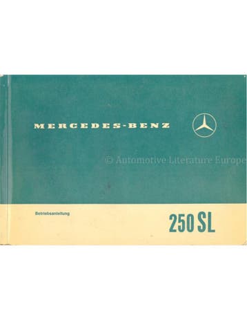 1967 MERCEDES BENZ 250 SL INSTRUCTIEBOEKJE DUITS, Ophalen of Verzenden