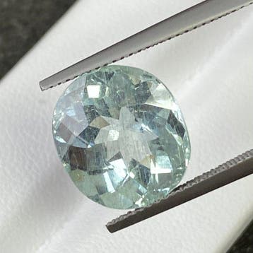 Zonder minimumprijs Aquamarijn - 9.63 ct - nternational, Handtassen en Accessoires, Edelstenen, Nieuw