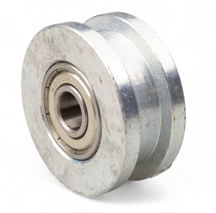 Stalen Wiel of Schijf met vierkante groef Gelagerd - 45mm, Tuin en Terras, Overige Tuin en Terras, Verzenden