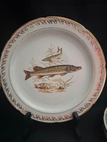 Limoges - Cerasud - Assiette (10) - Porcelaine - Véritable