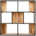 Wandrek | NOVA | Hout/IJzer | 800x200x800(h)mm E.R.S., Verzenden, Nieuw in verpakking