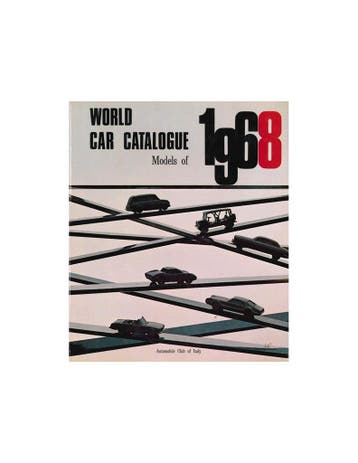 1968 WORLD CAR CATALOGUE - AUTOMOBILE CLUB OF ITALY - BOEK, Ophalen of Verzenden