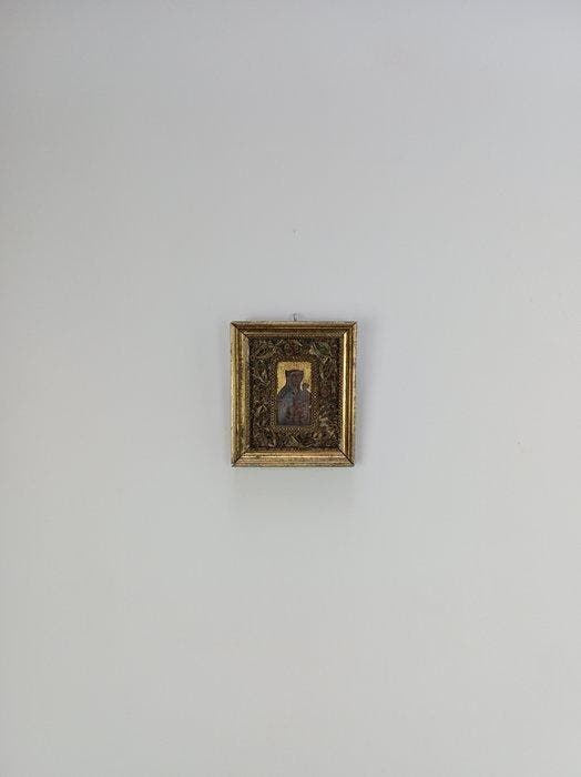 Icoon - Onze Lieve Vrouw van Gena - Hout, Antiquités & Art, Art | Art non-occidental