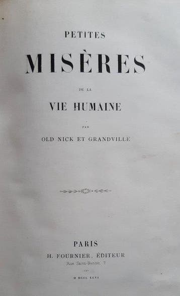 Old Nick / Grandville - Petites misères de la vie humaine -