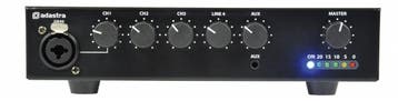Adastra UA90 Compacte 100V Mixer Versterker 90Watt, Nieuw