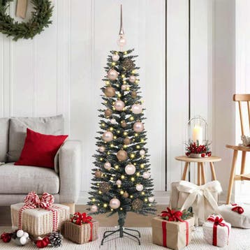 vidaXL Kunstkerstboom met 150 LED Groen 120 cm PVC en, Verzenden