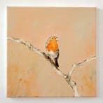 Matthieu van Riel - Singing Robin on a Branch