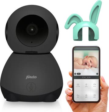 Alecto Wifi Babyfoon met Camera en App - Beweegbaar - Zwart, Verzenden, Nieuw