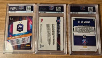 2018, 2019 Panini Donruss, Topps Now Kylian Mbappé Graded, Nieuw