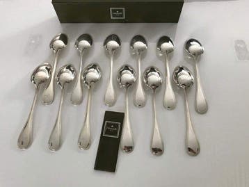 Christofle - Lepel - 12-delige set eetlepels, model Perles -