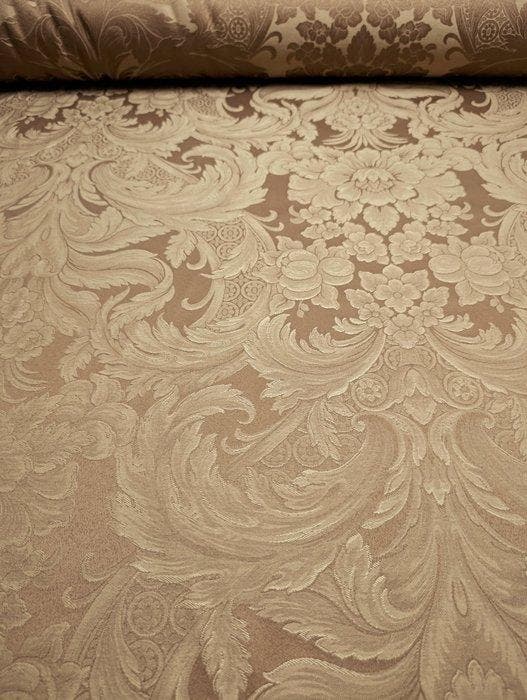 B441 - 530 x 140 cm - Tessuto Damasco di manifattura, Antiek en Kunst, Antiek | Tapijten, Tafelkleden en Textiel