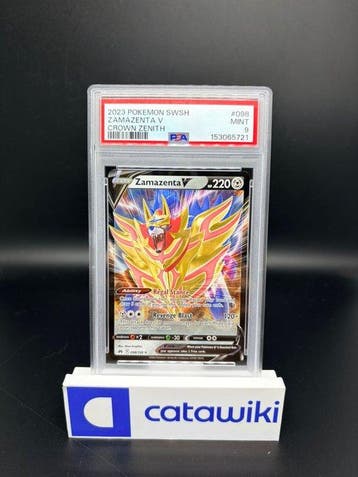 Pokémon - 1 Graded card - Zamazenta V 098/159 PSA 9 - Sword, Nieuw
