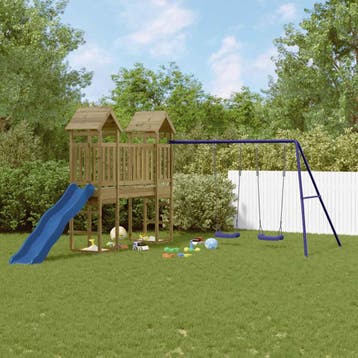 vidaXL Speelhuis geïmpregneerd grenenhout, Verzenden