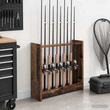 vidaXL Biljartkeu-stand Bewerkt hout 60 x 20 x 57 cm Oud, Verzenden