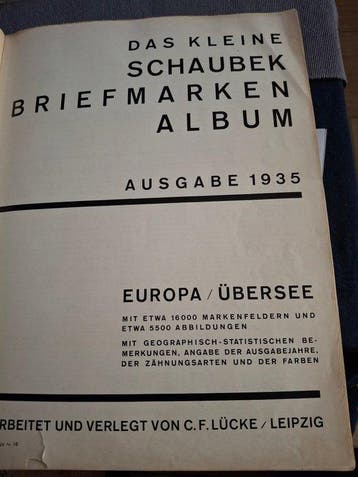 Wereld - Wereld in zeer zwaar oud Schaubek album (1932/35), Gestempeld