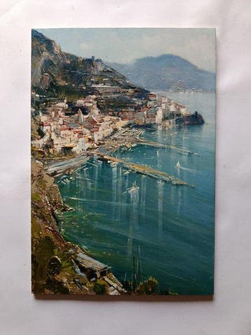 Vincenzo Aprile (1952) - Scorcio di Amalfi (Costiera