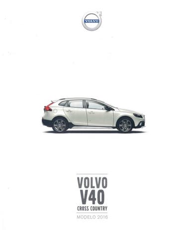 2016 VOLVO V40 CROSS COUNTRY BROCHURE SPAANS, Nieuw