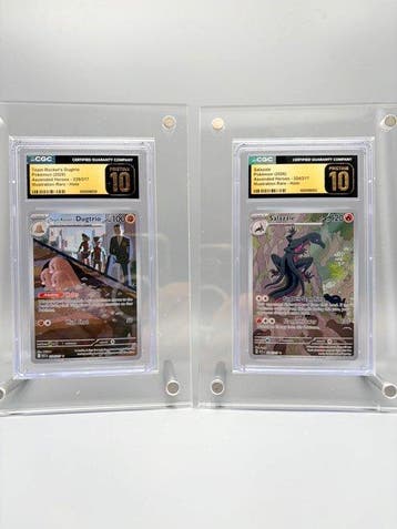 Pokémon - 2 Graded card - Team Rockets Dugtrio & Salazzle -