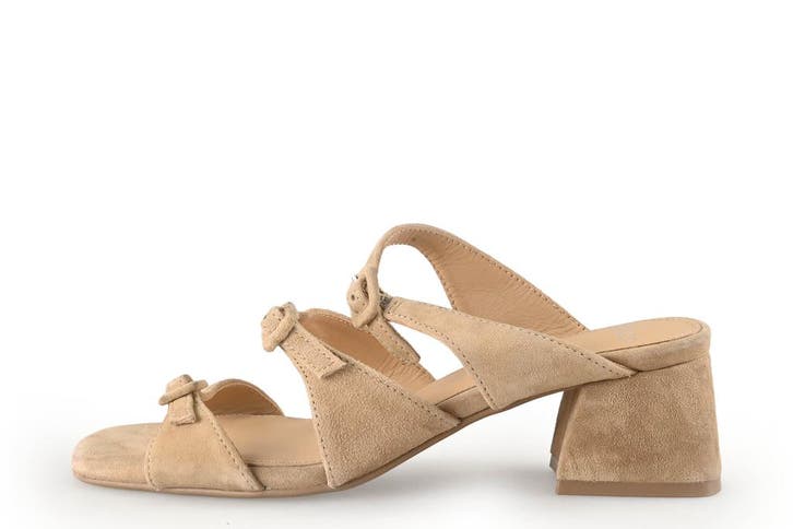 Manfield Muiltjes in maat 37 Beige, Kleding | Dames, Schoenen, Beige, Zo goed als nieuw, Verzenden
