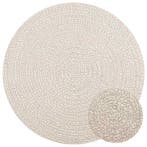 vidaXL Vloerkleed ZIZUR crème binnen en buiten Ø 120 cm jute, Verzenden