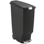 Pedaalemmer | SLIM STEP CAN | Kunststof | Zwart | 40L |, Verzenden, Nieuw in verpakking