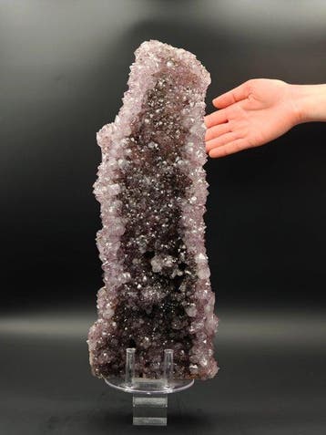 UNICA 37 cm, paarse amethist dubbelzijdig, Braziliaans