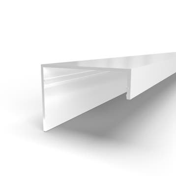 Afdekkap zijkant lichtstraat-1000 mm-Wit gelijkend RAL 9010, Verzenden, Nieuw