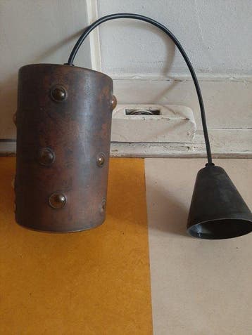 Lamp - gepatineerd - Brutalist hanglamp - RAAK, Antiek en Kunst