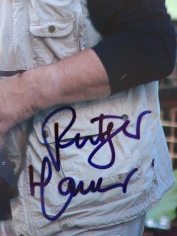 Rutger Hauer , Original Autograph - Directly from his
