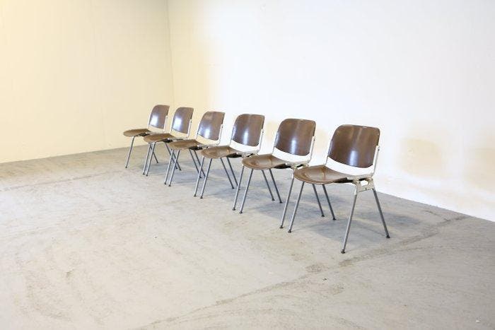 Castelli - Giancarlo Piretti - Eetkamerstoel (6) - DSC -, Antiek en Kunst, Antiek | Meubels | Stoelen en Sofa's