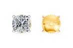 Oorbellen - 14 karaat Geel goud, Rhodium geplateerd -, Handtassen en Accessoires, Nieuw