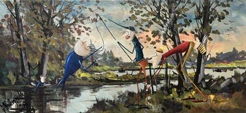 Jarosaw Kieczyski (XXI) - Anglers Elegy, Antiquités & Art