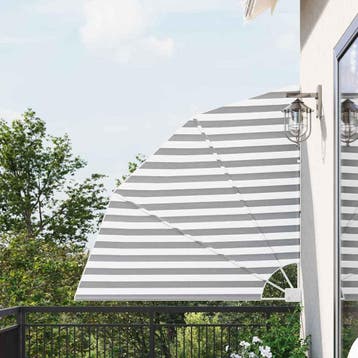 vidaXL Balkon Privacy Scherm 140 x 140 cm Polyester, Verzenden