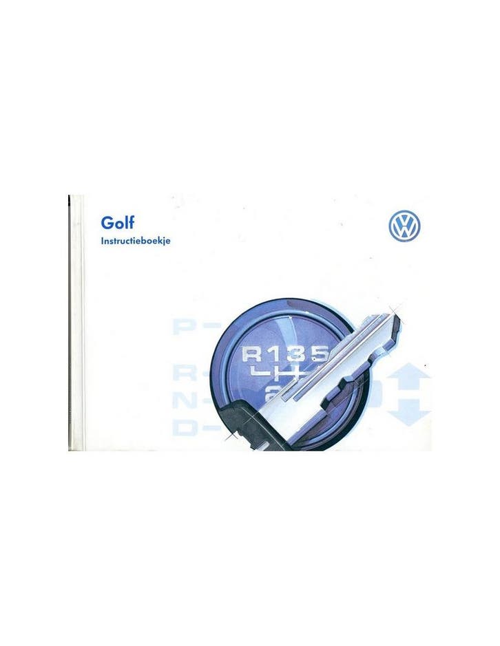 1997 VOLKSWAGEN GOLF INSTRUCTIEBOEKJE NEDERLANDS, Auto diversen, Handleidingen en Instructieboekjes, Ophalen of Verzenden