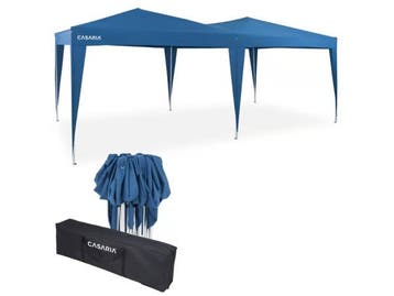 Veiling - Vouwpaviljoen 3 x 6 m met UV 50+ - blauw, Tuin en Terras, Nieuw