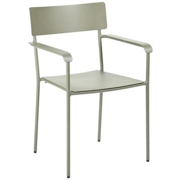 Serax Stoel Met Armleuningen S August Groen - Tuinstoel -, Verzenden, Nieuw, Aluminium