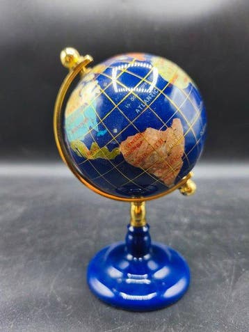 Terrestrial table globe - Pierres dures - 1980-1990