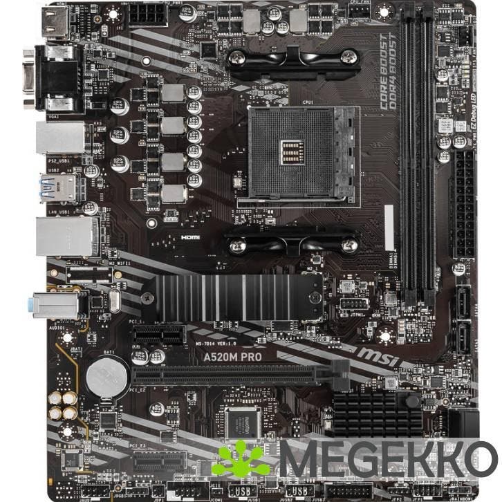 MSI A520M PRO, Computers en Software, Moederborden, Nieuw, Verzenden