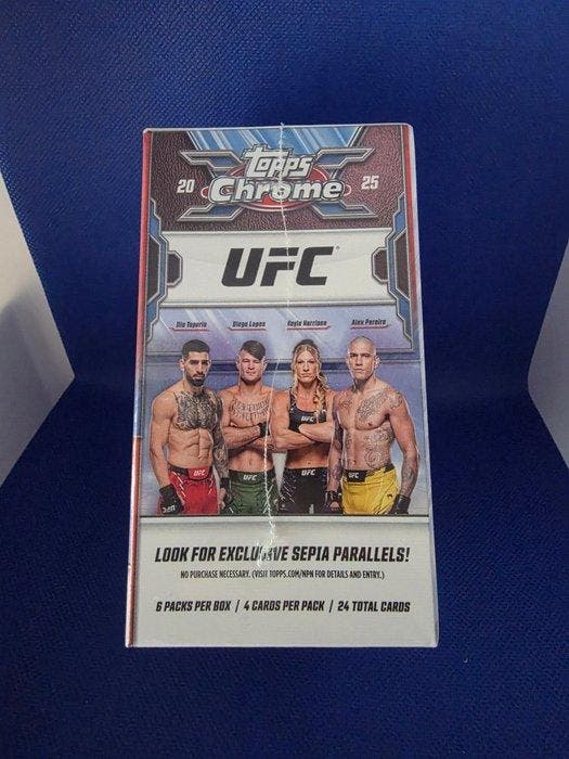 2025 Topps Chrome UFC - 1 Sealed box - Excellent (EX), Collections, Autocollants